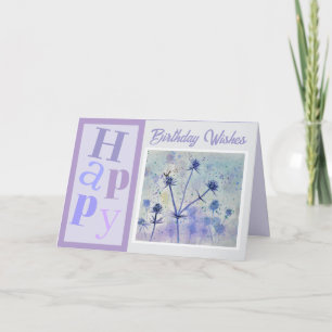 Trendiget Beval Flowers Birthday Card Kort