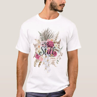 Trendiget Bible Verse Blommigt Pampas Grass T-Shir T Shirt