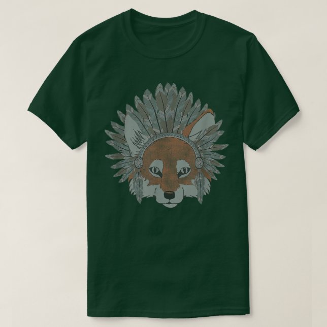 Trendiget Big Ansikte Headdress T Shirt (Design framsida)