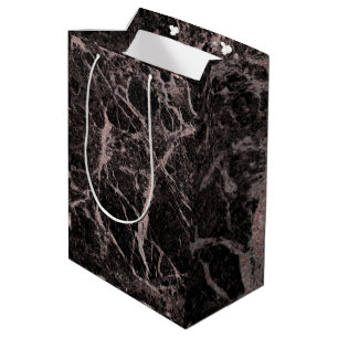 Trendiget Black & Ro Guld Rosa Glitter Marble Glam
