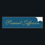Trendiget Blue Guld Professionell minimalist Namn<br><div class="desc">Representera dig med den här moderna eleganten. Den här mallen kan anpassas för att uppfylla alla professioneller.</div>