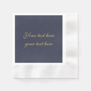 Trendiget Blue Guld Professionell minimalistisk e Pappersservett