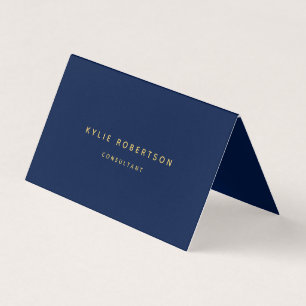 Trendiget Blue Guld Professionell Visitkort