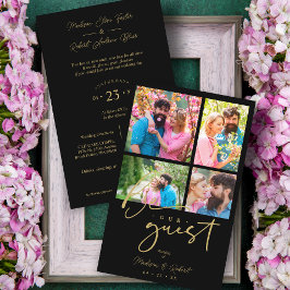 Trendiget Boda de Collage Budget Black 4 Fotos