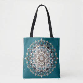 Trendiget Boho Andlig i Modern Celestial Mandala Tygkasse