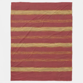 Trendiget Burgundy Guld Linen Collection Fleecefilt