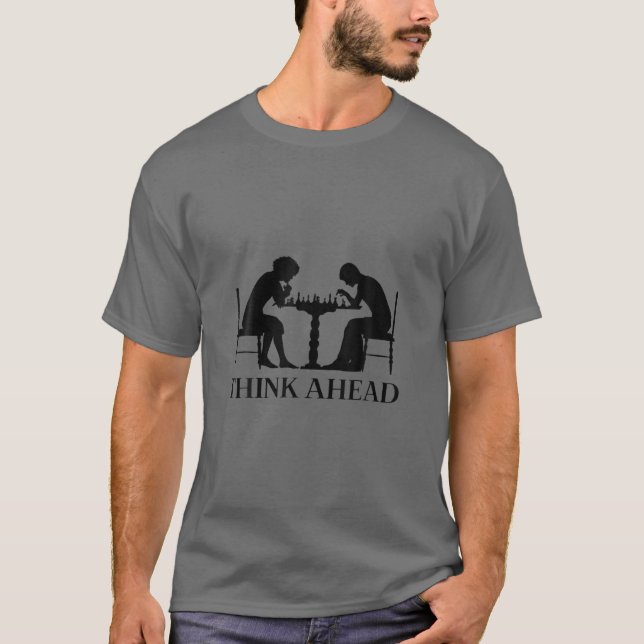 Trendiget Chess Game Tänka Ahead School Chess Klub T Shirt (Framsida)