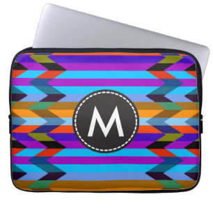 Trendiget Chevron Rand Mönster #18 Laptop Sleeve
