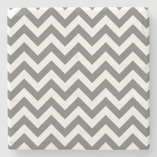 Trendiget Chevron Stone Underlägg Sten (Framsidan)