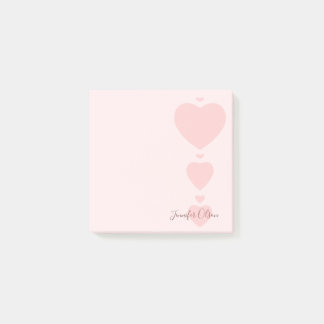 Trendiget Chic för Elegant av rosa vattenfärghisto Post-it Block