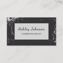 Trendiget Cosmetolog Esthetician Black Grått Marbl