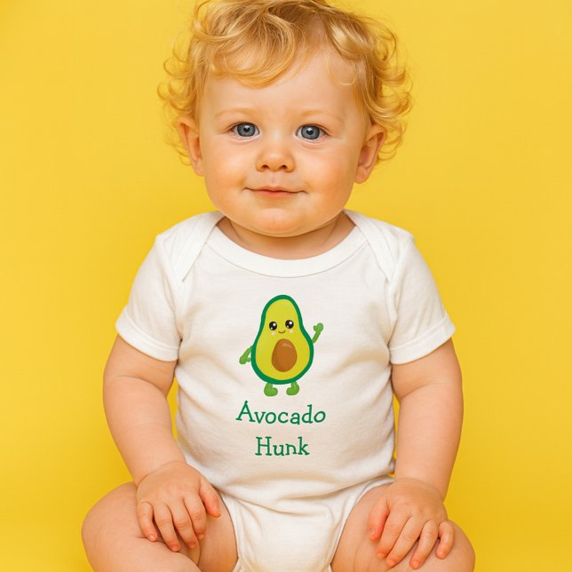 Trendiget Cute Avocado Hunk T Shirt (Skapare uppladdad)