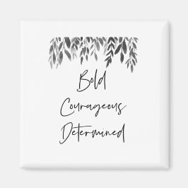 Trendiget djärvt beslutsamt magnet