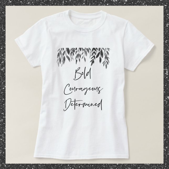 Trendiget djärvt beslutsamt t shirt (Skapare uppladdad)