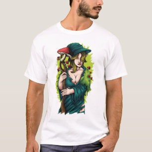 Trendiget Drug Circle Modern White and Black Art T Shirt