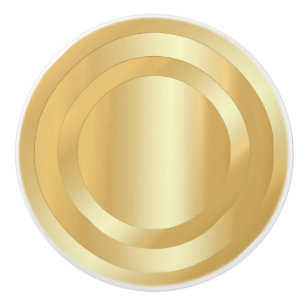 Trendiget Elegant Faux Guld Glamor Knopp