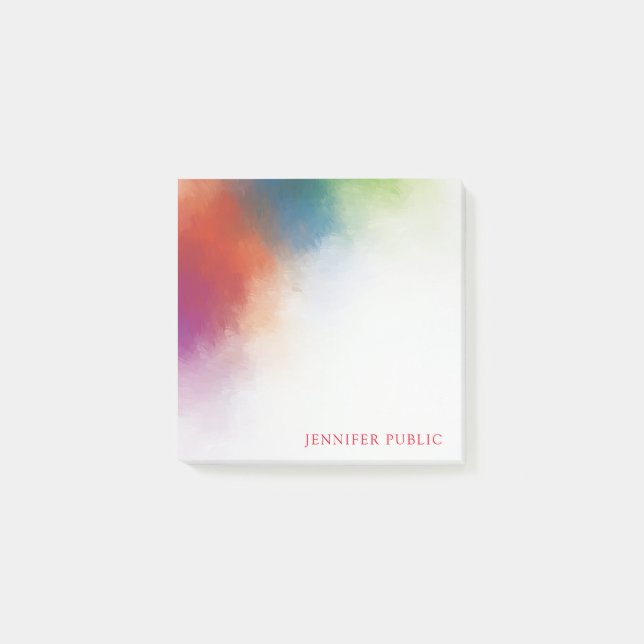 Trendiget Elegant för  av anpassningsbarnas färgst Post-it Block (Framsida)