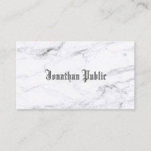 Trendiget elegant Marble Design Classic Font - ofo Visitkort