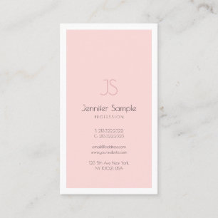 Trendiget elegant Monogram Design Clean Plain Luxu Visitkort