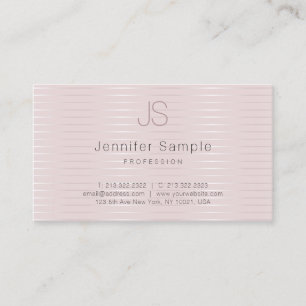 Trendiget elegant Monogrammed modern mall Visitkort