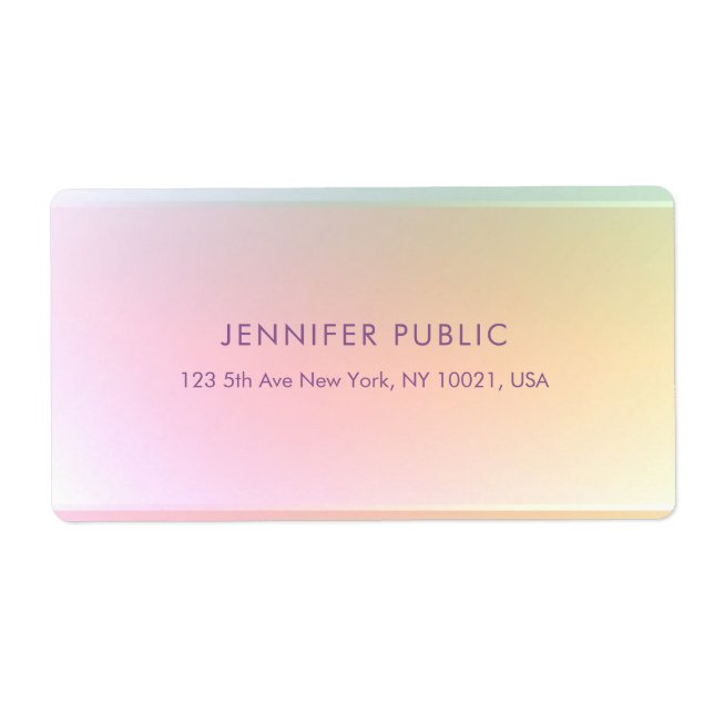 Trendiget Enkel Elegant i modern  Fraktsedel (Framsidan)