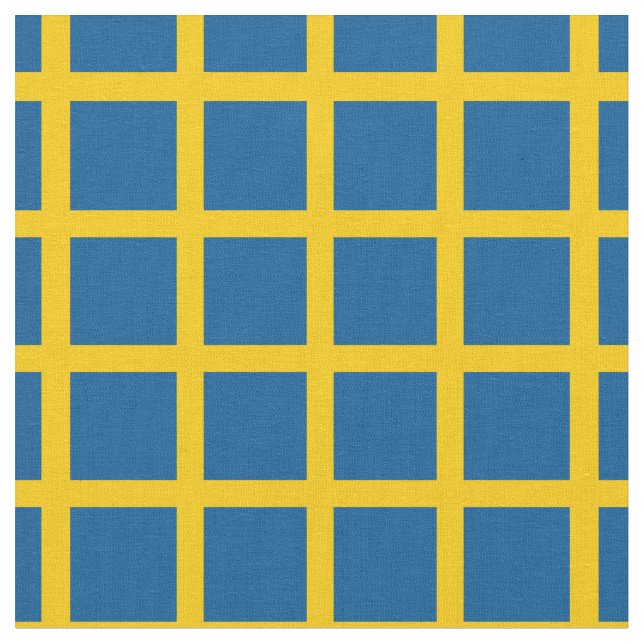 Trendiget Fabric/mode i Flagga & Sverige Tyg (Närbild)