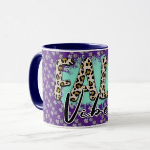 Trendiget Fall Lila Tiger Mugg