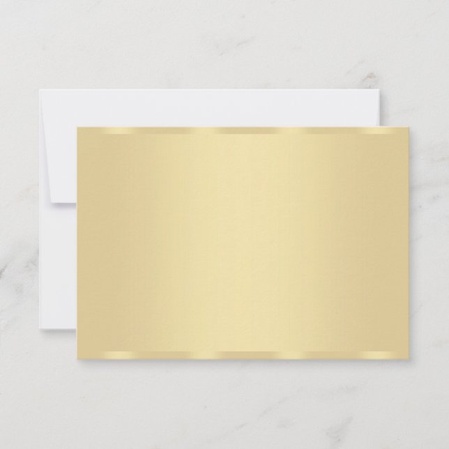 Trendiget Faux Guld Modern Elegant tom mall (Framsida)