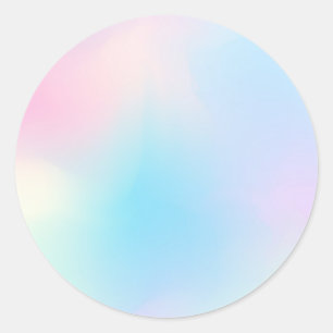 Trendiget Faux HoloGrapel Pastel Anpassningsbar Runt Klistermärke