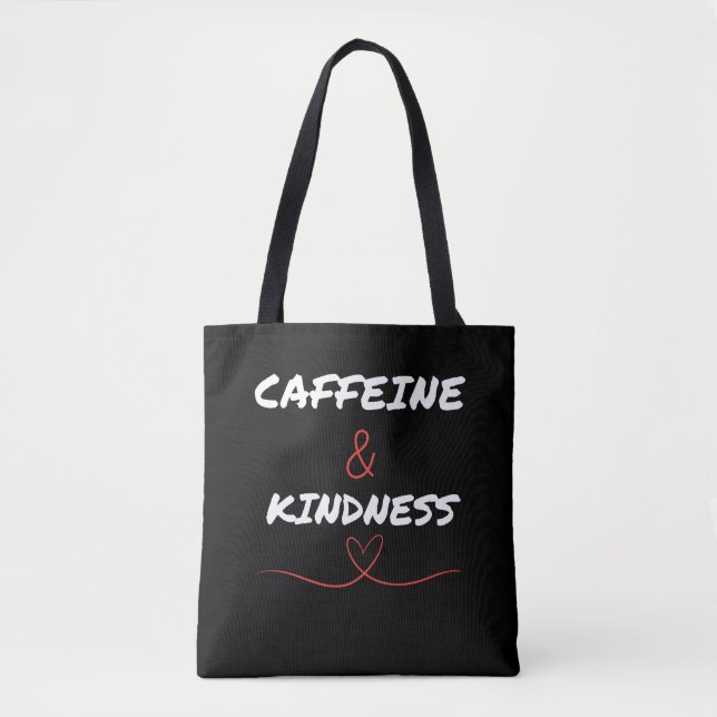 Trendiget för koffein- och kinness-kaffe tygkasse (Framsida)