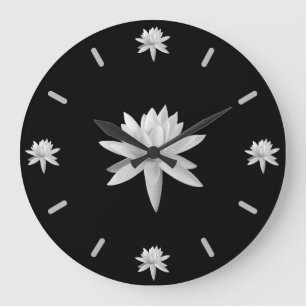 Trendiget för Lily Lotus Art Coola är unikt Stor Klocka