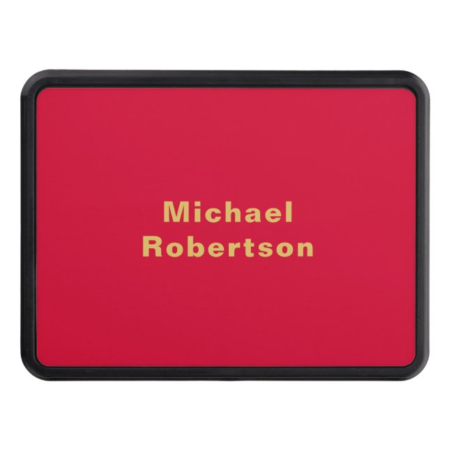 Trendiget för Professionellen Cherry Red Guld Färg Dragkroksskydd (Framsidan)