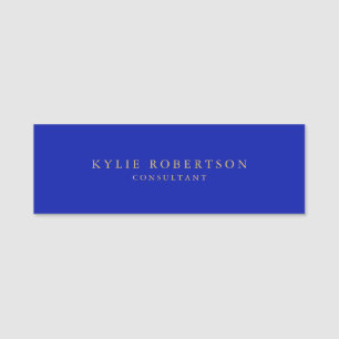 Trendiget för Professionellen för Zaffre Blue Guld Namnbricka