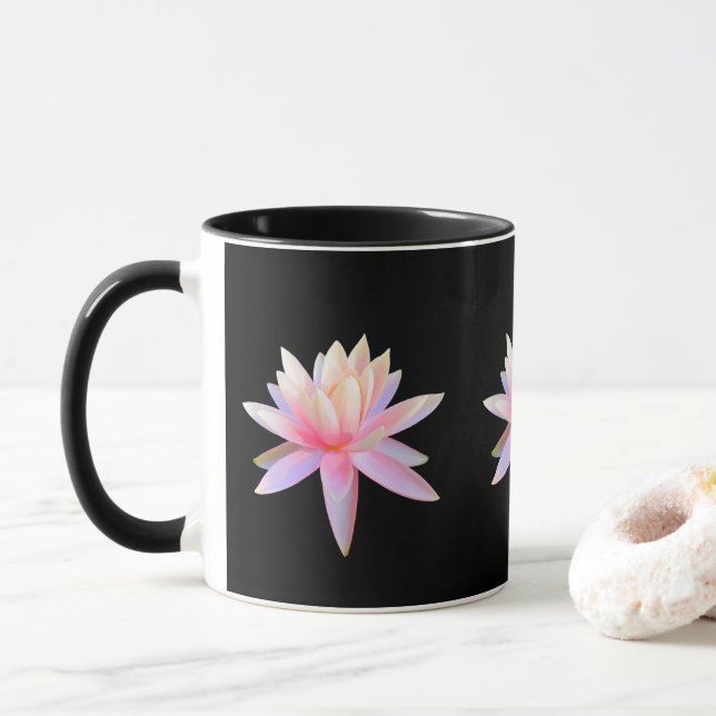 Trendiget för vacker Lotus Art Coola Mugg (Med munk)