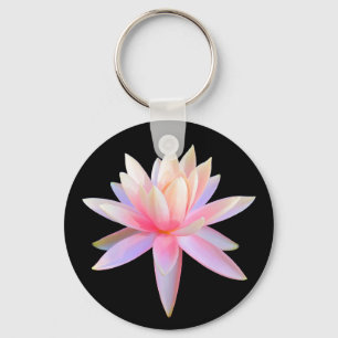 Trendiget för vacker Rosa Lotus Art Coola Unikt Nyckelring