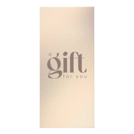 Trendiget  Gift-certifikat för Eleganten Guld Glit Reklamkort