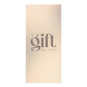 Trendiget Gift-certifikat för Eleganten Guld Glit Reklamkort