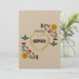 Trendiget god jul Snyggt Helgdag Julkort