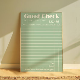 Trendiget Guest Check Kitchen Wall Art Poster