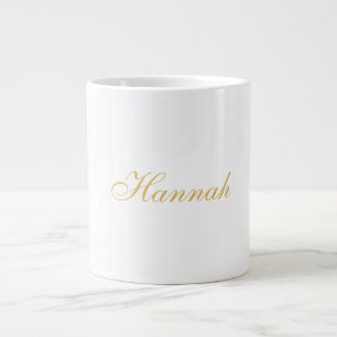 Trendiget Guld Färg Professionell, minimalistiskt Jumbo Mugg