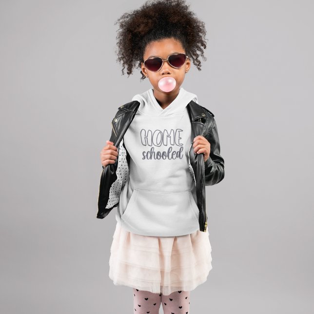 Trendiget Homeschool Hoodie skript T Shirt (Skapare uppladdad)