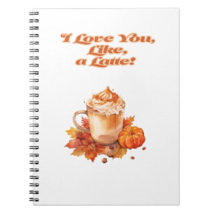 Trendiget "I Kärlek You, like, a Latte" Anteckningsbok