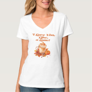 Trendiget "I Kärlek You, like, a Latte" T Shirt