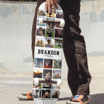 Trendiget Instagram Fotokollage för Coolan Anpassa Mini Skateboard Bräda 18,5 Cm<br><div class="desc">Modern Instagram Photo Collage-design för skateboard: Anpassa med dina favoritfoton och meddelanden med egna namn och gör detta till den kallaste födelsedagspresenten någonsin!</div>