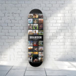 Trendiget Instagram Fotokollage för Coolan Anpassa Mini Skateboard Bräda 18,5 Cm<br><div class="desc">Modern Instagram Photo Collage-design för skateboard: Anpassa med dina favoritfoton och meddelanden med egna namn och gör detta till den kallaste födelsedagspresenten någonsin!</div>
