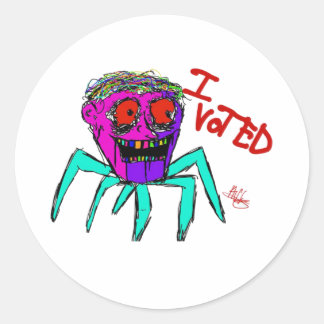 Trendiget jag röstade på Meme Ulster County Runt Klistermärke