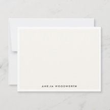 Trendiget Klassisk Elegant Ivory White Minimalist 