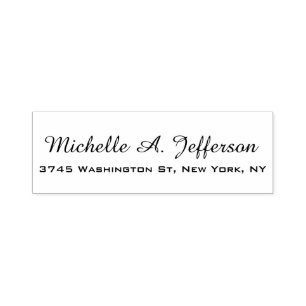 Trendiget Klassiskt handskriftsformat Kreativ Vitt Självfärgande Stämpel