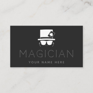 Trendiget Lås upp Magician Magic Hat Card-läsare Visitkort