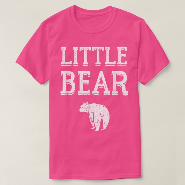 Trendiget Little Bear Simple Bold Line Art T Shirt (Design framsida)